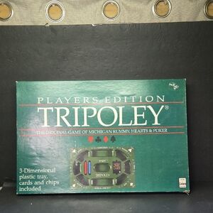 Vintage 1989 Tripoley Game Cadaco Players Edition Plastic Tray - Complete